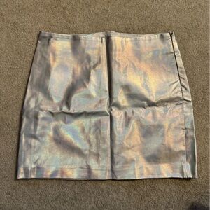 Holographic Silver Skirt
